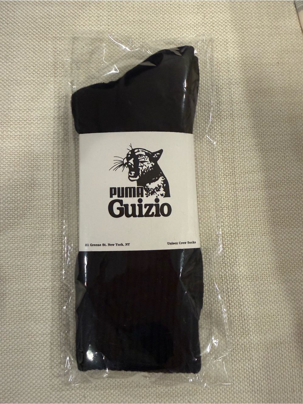 Puma x Danielle Guizio Unisex Black Crew Socks NWT